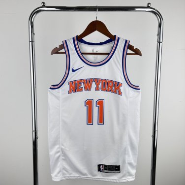 New York Knicks Basketball #11 Jalen Bronson White Swingman Player