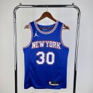 New York Knicks Basketball #30 Julius Randle Blue Swingman Player