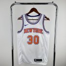 New York Knicks Basketball #30 Julius Randle White Swingman Player