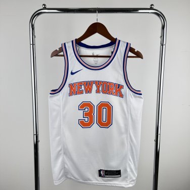 New York Knicks Basketball #30 Julius Randle White Swingman Player