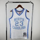 North Carolina Basketball #23 Michael Jordan White Swingman Player