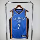 Oklahoma City Thunder #7 Chet Holmgren Blue Swingman Player