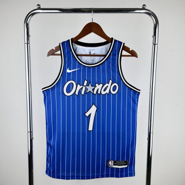 Orlando Magic Basketball #1 Penny Hardaway Blue  Swingman Player