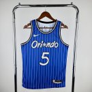 Orlando Magic Basketball #5 Paolo Banchero Blue  Swingman Player
