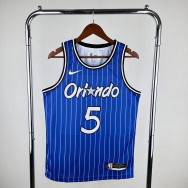 Orlando Magic Basketball #5 Paolo Banchero Blue  Swingman Player