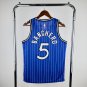 Orlando Magic Basketball #5 Paolo Banchero Blue  Swingman Player