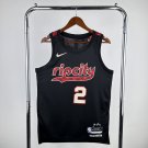 Portland Trail Blazers Basketball #2 Deandre Ayton Black Swingman Player