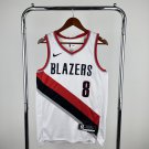 Portland Trail Blazers Basketball #8 Deni Avdija 2024 Swingman White