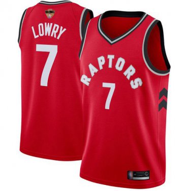 Raptors #7 Kyle Lowry Red Finals Bound Swingman Icon Edition