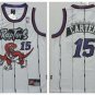 Raptors #15 Vince Carter White Throwback Stitched