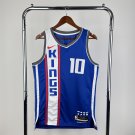 Sacramento Kings Basketball #10 Domantas Sabonis Blue Swingman Player