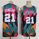 San Antonio Spurs #21 Tim Duncan Throwback basketball