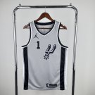 San Antonio Spurs Basketball #1 Victor Wembanyama Gray 2024 Swingman Player
