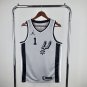 San Antonio Spurs Basketball #1 Victor Wembanyama Gray 2024 Swingman Player
