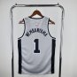 San Antonio Spurs Basketball #1 Victor Wembanyama Gray 2024 Swingman Player