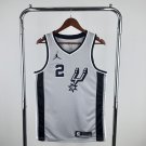 San Antonio Spurs Basketball #2 Kawhi Leonard Gray 2024 Swingman Player