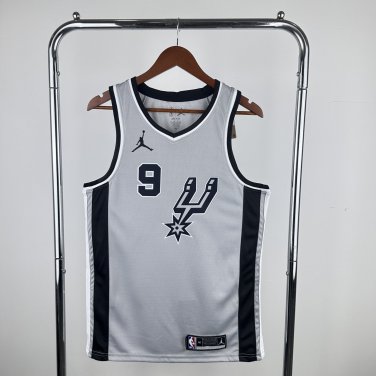 San Antonio Spurs Basketball #9 Tony Parker Gray 2024 Swingman Player