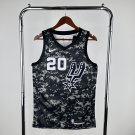 San Antonio Spurs Basketball #20 Manu Ginobili Black 2024 Swingman Player