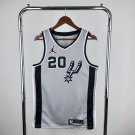 San Antonio Spurs Basketball #20 Manu Ginobili Gray 2024 Swingman Player