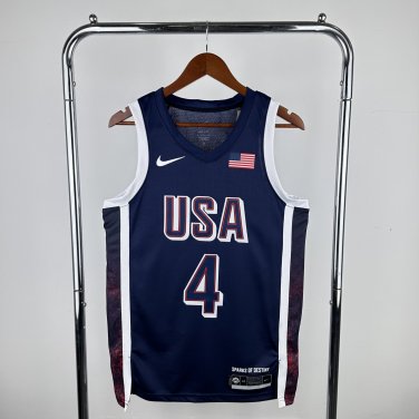 USA Basketball #4 Stephen Curry Navy 2024 Swingman Player