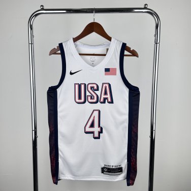 USA Basketball #4 Stephen Curry White 2024 Swingman Player