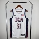 USA Basketball #8 Kawhi Leonard White 2024 Swingman Player