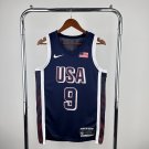 USA Basketball #9 Tyrese Haliburton Navy 2024 Swingman Player