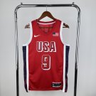 USA Basketball #9 Tyrese Haliburton Red 2024 Swingman Player