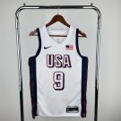 USA Basketball #9 Tyrese Haliburton White 2024 Swingman Player