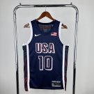 USA Basketball #10 Jayson Tatum Navy 2024 Swingman Player
