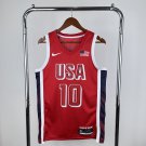 USA Basketball #10 Jayson Tatum Red 2024 Swingman Player