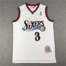Allen Iverson #3 Philadelphia 76ers White
