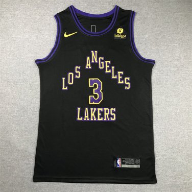 Anthony Davis #3 Los Angeles Lakers Black