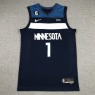 Anthony Edwards #1 Minnesota Timberwolves Navy