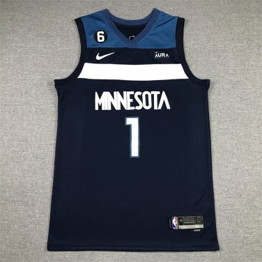 Anthony Edwards #1 Minnesota Timberwolves Navy