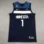 Anthony Edwards #1 Minnesota Timberwolves Navy