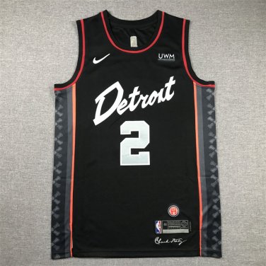 Cade Cunningham #2 Detroit Pistons Black