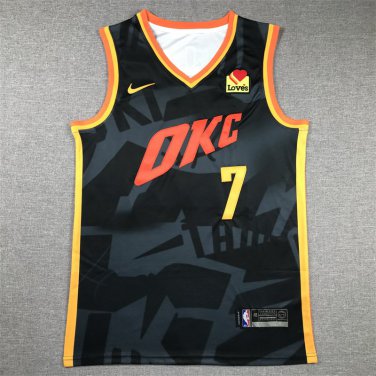Chet Holmgren #7 Oklahoma City Thunders Black