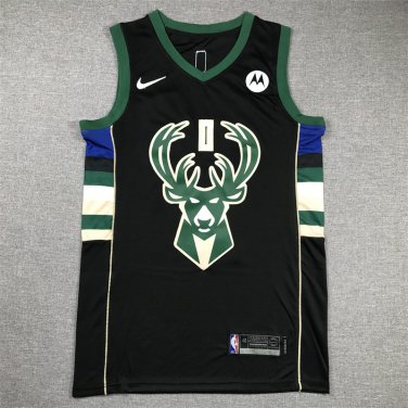 Damian Lillard #0 Milwaukee Bucks Black