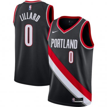 DAMIAN LILLARD TRAIL BLAZERS BLACK CITY EDITION