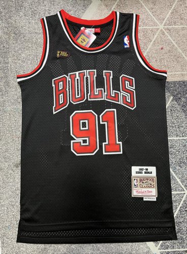 Dennis Rodman #91 Chicago Bulls Black