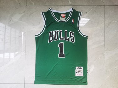 Derrick Rose #1 Chicago Bulls Green