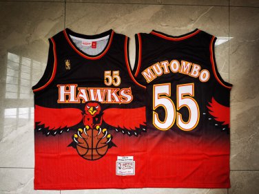 Dikembe Mutombo #55 Atlanta Hawks Red