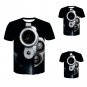 Fashion Mens Funny Gun Wolf 3D Print T-Shirt Casual Short Sleeve Tops Tee Summer