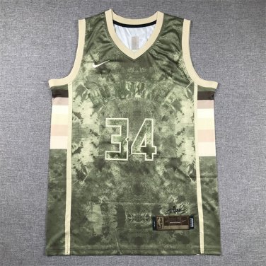 Giannis Antetokounmpo #34 Milwaukee Bucks Multi-Color