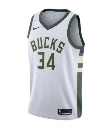 GIANNIS ANTETOKOUNMPO WHITE BUCKS SWINGMAN