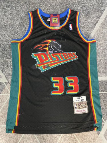 Grant hill #33 Detroit Pistons Black