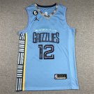 Ja Morant #12 Memphis Grizzlies Blue