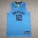 Ja Morant #12 Memphis Grizzlies Blue Yellow