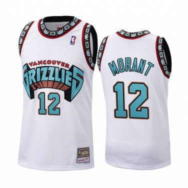 JA MORANT GRIZZLIES WHITE THROWBACK